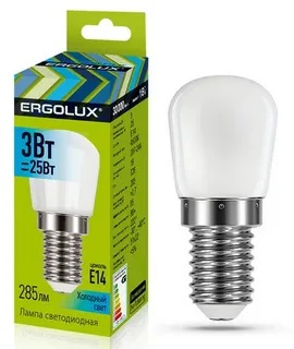 Ergolux LED-T26-3W-E14-4К (Эл.лампа светодиодная Т26 3Вт Е14 4500К 220-240В)
