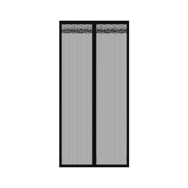 Антимоскитная сетка на дверь HP-MD01BK на магнитах, 100х210см, плотн. 28г/м2., черн.