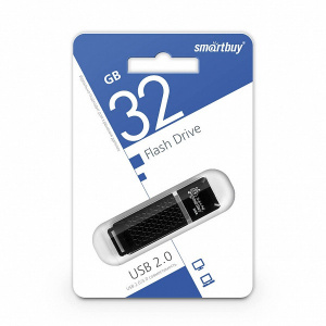 USB карта памяти 32ГБ Smart Buy Quartz (черный)