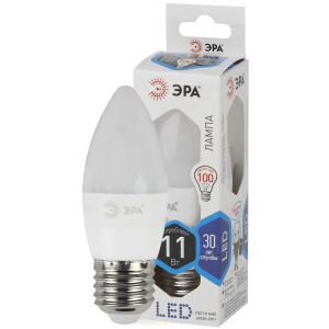 Лампа светод. ЭРА "Свеча" LED smd B35-11w-840-E27 (11w 220B)