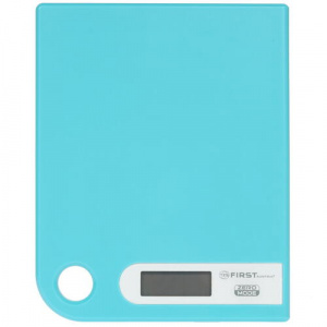 6401-1-BL Весы кухонные FIRSTМаксимально допустимый вес : 5 кг.Цена деления : 1 г.LCD-дисплей 15 мм.