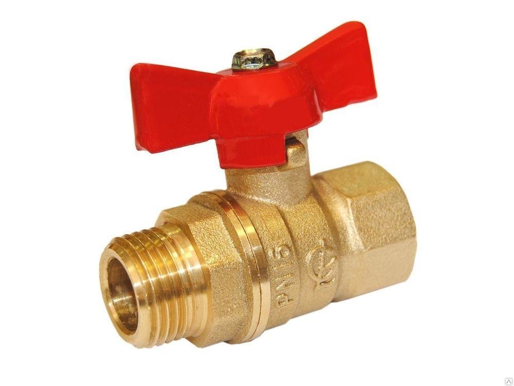 Кран шар. для воды 1/2" г/ш бабочка ГАЛЛОП ПРАКТИК 131 (80)