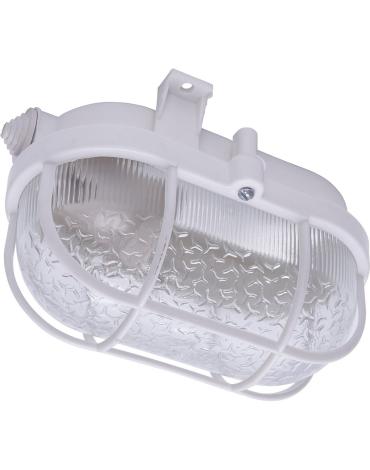 Светильник накладной с решеткой IP54 , 220V 60Вт  Е27, НБП 01-60-002