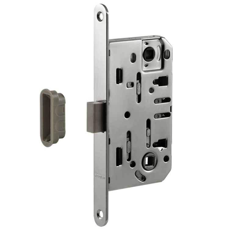 Корпус замка магн. М 13М-96 мм (хром) под фикс. с отв.планкой