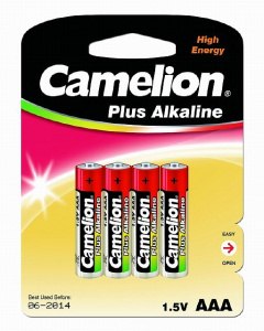 Camelion  LR03  Plus Alkaline BL-4 (LR03-BP4, батарейка,1.5В) (4 !!!/48/1152)