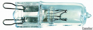 Лампа галоген. Camelion G9 40W 220V прозрачная (без рефлектора) (1/5/100/1000)