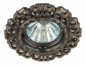 KL53 SB Светильник ЭРА литой  MR16,12V/220V, 50W бронза