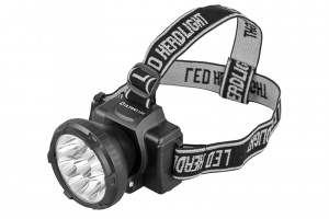 Фонарь Ultraflash Налобный LED5363 (аккум 220В, черный, 9LED, 2 реж, пласт, бокс) (1/5/100)